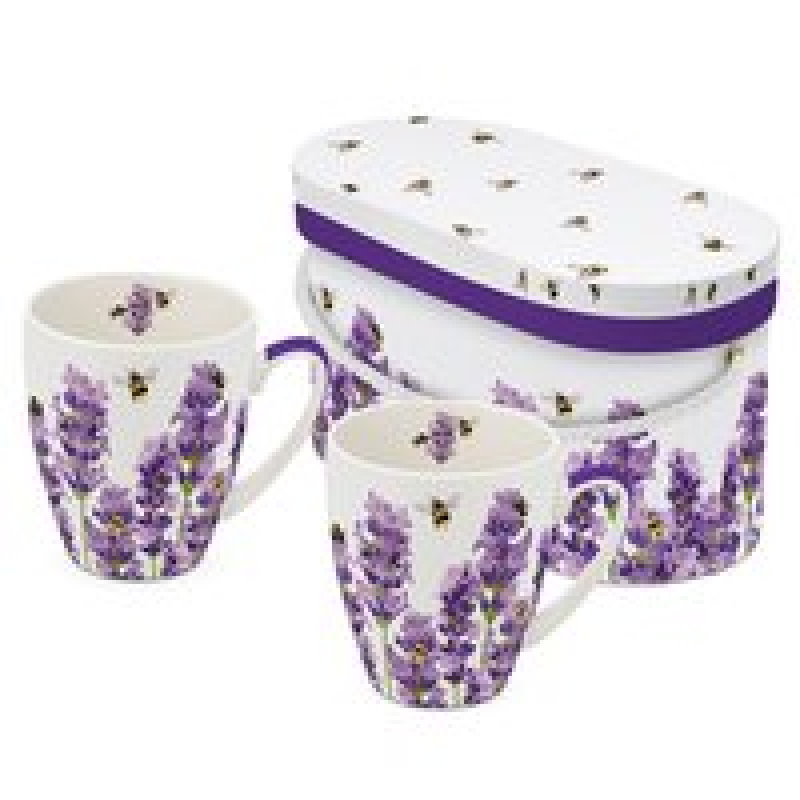 bees & lavender s/2 mokken